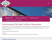 Tablet Screenshot of glazenwasserdevallei.nl